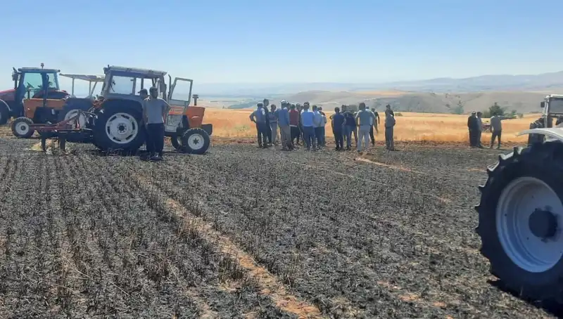 Yozgat’ta Kasvetli Gün: 100 Dönüm Ekili Alanın Alevlere Teslim Olması