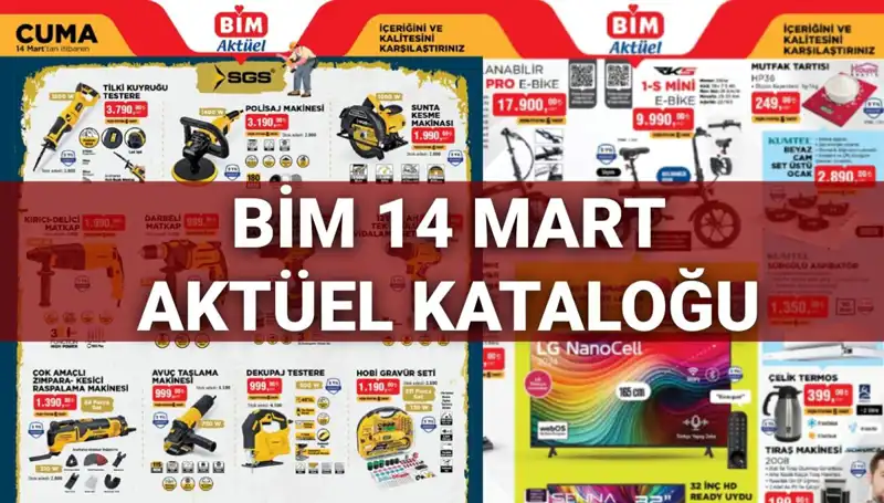 BİM 14 Mart Kataloğunda Kaçırılmayacak Fırsatlar!