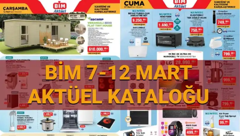 BİM Market 11-12 Mart Aktüel Kataloğu: Kaçırılmayacak İndirimler ve Yeni Ürünler