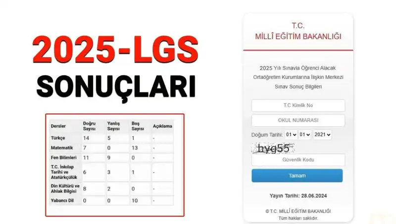 LGS Sınav Sonuçları 2025: MEB'den Beklenen Tarih ve Sorgulama Detayları