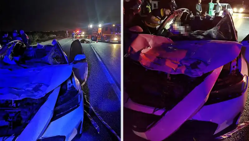 Ata Yola Çarpan Otomobil Kaza Yerinde Takla Attı: Detaylar!